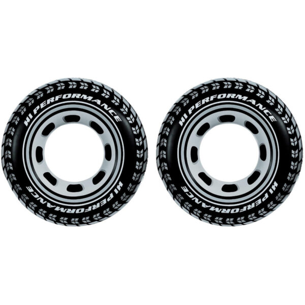 Intex Opblaasbare autoband - 2x - zwemband/zwemring - 91 cm -