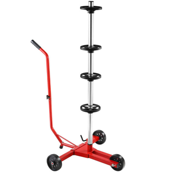 Velgenboom mobiel rood aluminium tot 225mm bandbreedte