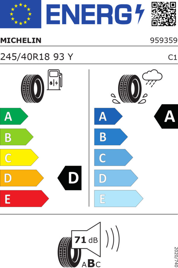 Michelin Primacy 3 zp 245/40 R18 93Y