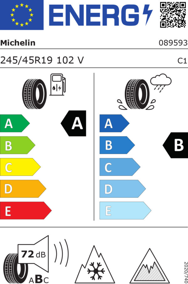 245/45 Vr19 Tl 102v Mi Crossclim 2 Pol Acoust 24545VR19TCC2POLACXL