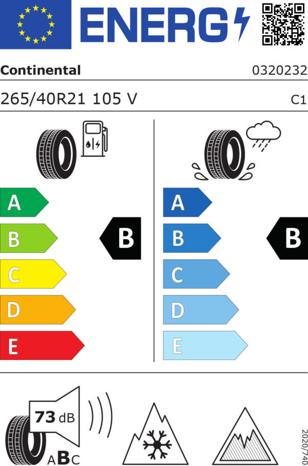 265/40 Vr21 Tl 105v Co Wintercontact 8 S Xl