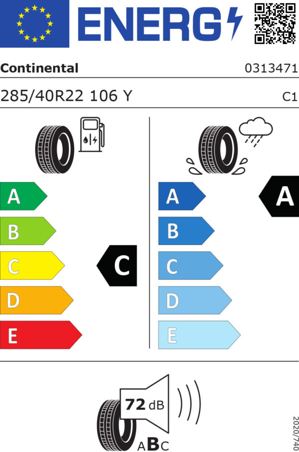 285/40 Yr22 Tl 106y Co Eco Contact 6 Q Mo Sil