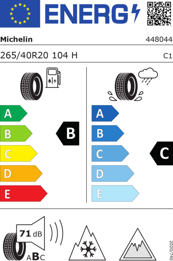 265/40 Hr20 Tl 104h Mi Alpin 5 Ao Xl 26540HR20TALPIN5AOXL