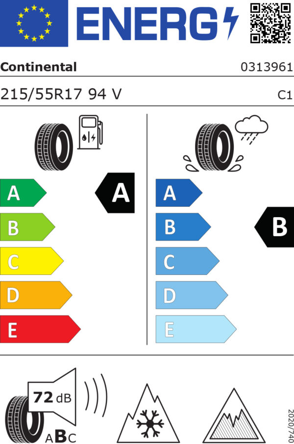 215/55 Vr17 Tl 94v Co All Seas Cont 2 (+) 21555VR17TASC2